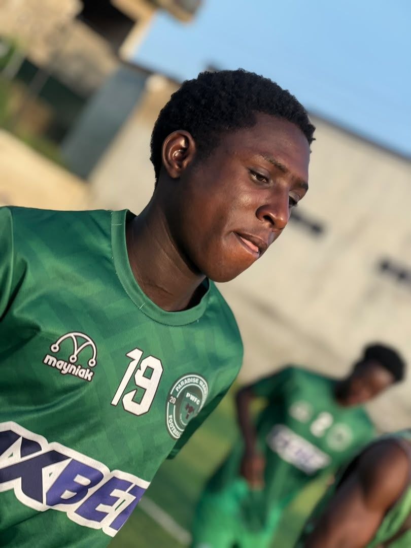 Paradise Warriors FC players at camp house